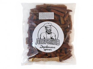 Сухарики со вкусом чеснока: Деревенские гренки с аджикой