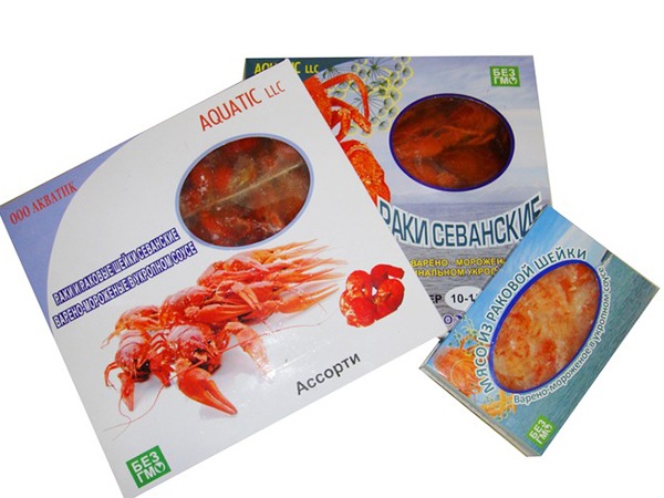 Раки в ассортименте в Пскове