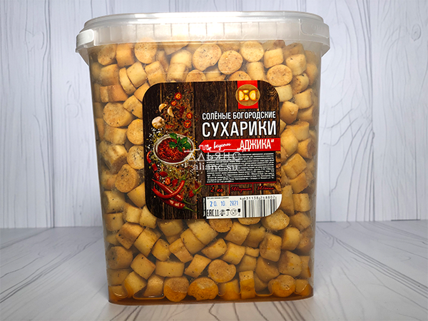 Сухарики с аджикой в Пскове