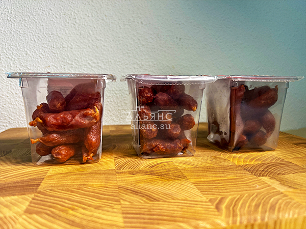 Колбаски МИНИ со вкусом аджики с/к (100 гр) в Пскове