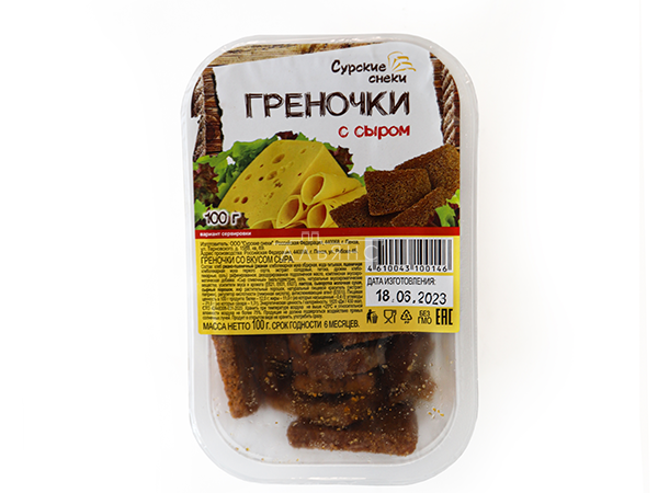 Сурские гренки со вкусом Сыра (100 гр) в Пскове