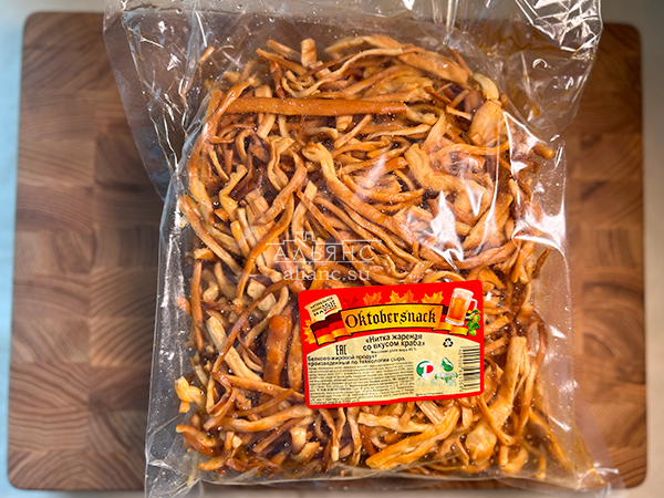 Нитка ЖАРЕНАЯ "Краб" Oktobtersnak 1 кг (сырный продукт) в Пскове