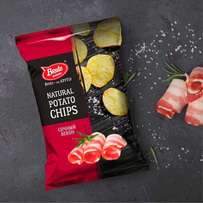 Картофель «Бруто» со вкусом бекона 130 гр. в Пскове