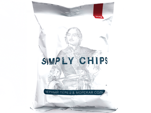 Картофельные чипсы "Simple chips" Морская соль и черный перец 80 гр. в Пскове